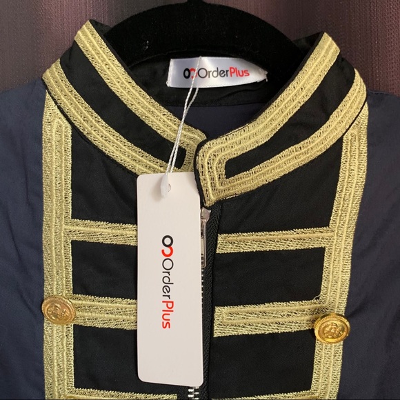 Navy Blue Jacket - military look - Picture 6 of 6